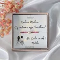 Bransoletka dla Świadkowej – Prośba o Zostanie Świadkową | Perła i Różowy Turmalin | Personalizowany Prezent